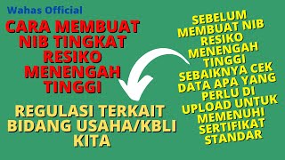 Cara membuat NIB Tingkat Resiko Menengah Tinggi di OSS RBA atau OSS Berbasis Resiko [upl. by Nidnerb]