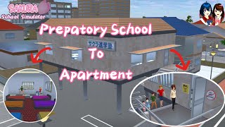 New Prepatory School Become NPC Apartment  SAKURA School Simulator [upl. by Attekal674]