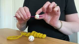 Crochet worry worms with bead head part 2 [upl. by Intyrb]