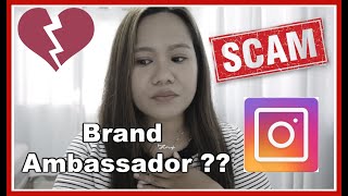 INSTAGRAM BRAND AMBASSADOR SCAM  ONLINE SHOPPING SCAM [upl. by Norod]