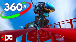 🔴 AI Roller Coaster  VR 360° Video [upl. by Susanetta144]