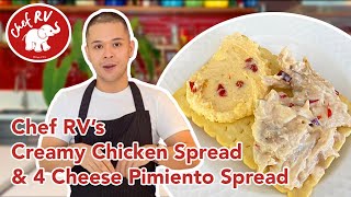 CREAMY CHICKEN SPREAD AND CHEESE PIMIENTO SPREAD [upl. by Etezzil]