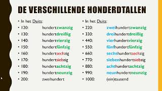 Duitse getallen van 30 tot 1000 [upl. by Lacefield]