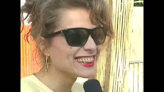 Leysin Rock Festival 1988  Interview Elli Medeiros [upl. by Oicnerual]