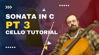 Sonata in C JeanBaptiste Bréval PART 3 Cello Tutorial  Suzuki Cello Book 4 [upl. by Lukasz]