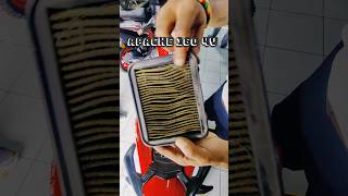 Tvs Apache 1604v Air filter changed tvs apachertr160 airfilters new watch [upl. by Athena]