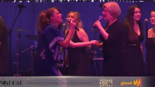 Lucy Lawless amp More  Change The World amp Man In The Mirror Live At Australian LGBTI Awards 2018 [upl. by Vance]