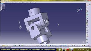 UNIVERSAL JOINT PART DESIGN amp ASSEMBLY USING CATIA V5 [upl. by Marte91]