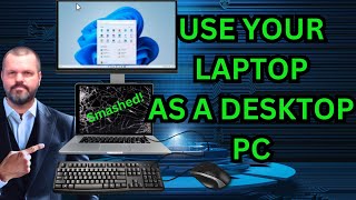 How to Use Your Laptop as a Desktop PC Easy Setup [upl. by Reede]