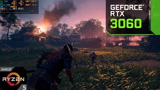 Ghost of Tsushima  RTX 3060 12GB  Ryzen 7500F  Ultra Graphics DLSS ONOFF [upl. by Jerome318]