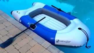 Sevylor Colossus 2 Person Inflatable Boat Unboxing amp Setup [upl. by Eerbua]