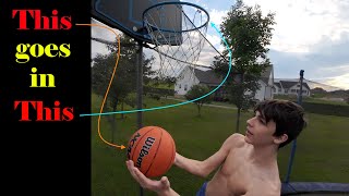 Trampoline Basketball This ones for BIG Money [upl. by Eatnom]