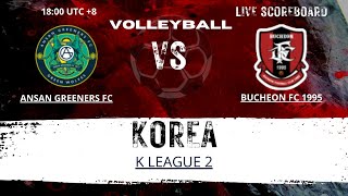 Ansan Greeners FC VS Bucheon FC 1995 KOREA K League 2 LIVESCORE [upl. by Nea]