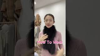 Fur Scarf automobile hair blackpink fashion ring doll jewelry sale rabbit accessories [upl. by Joete]