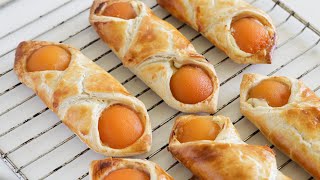 Apricot Pastry Recipe  Easy Apricot Dessert  Apricot Bow Ties [upl. by Osnofla]