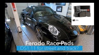 Ferodo Race Pads DS111 installed on 997 turbo [upl. by Areval885]