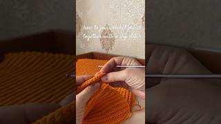 How to join crochet pieces together with a slip stitch slipstitch crochet [upl. by Aziul]