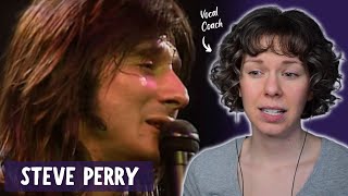 Reaction and Vocal Analysis of Steve Perry singing Faithfully  Journey LIVE in Tokyo 1983 [upl. by Ruthann535]