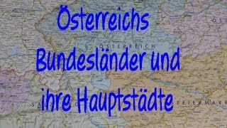 Learn German Österreichs Bundesländer und ihre Hauptstädte [upl. by Leoline]