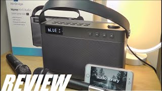 REVIEW Winbridge T9 HiFi Karaoke Machine Bluetooth Speaker System [upl. by Aiek]