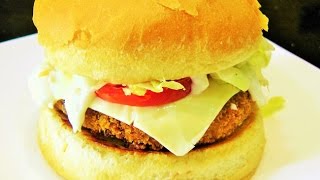 How to make McDonalds McVeggie Burger  Vegetable Burger recipe by madhurasrecipe [upl. by Noremak]