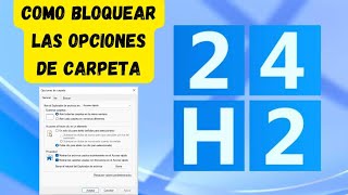 Como Habilitar o Deshabilitar las Opciones de Carpeta en Windows 11 [upl. by Nagah]