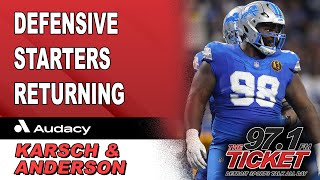 Lions Defense Is Returning Bills Cant Even Practice  Karsch and Anderson [upl. by Cinom684]