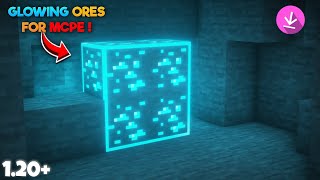 Glowing Ores Texture Pack For Mcpe 120  Glowing Ores Texture Pack For Minecraft Pe 120 [upl. by Ronn]