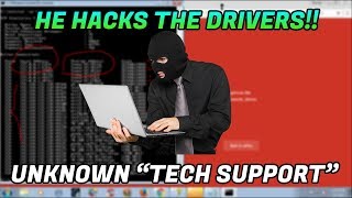 SCAMMER HACKS MY WINDOWS DRIVERS [upl. by Leinad211]