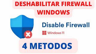 COMO DESHABILITAR EL FIREWALL DE WINDOWS 11 [upl. by Sophy]