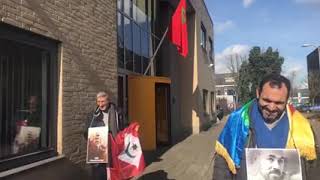 Demo naast het Marokkaanse consulaat 05032018 [upl. by Adnema]