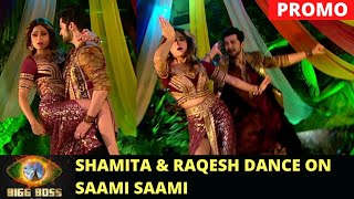 Shamita Shetty amp Raqesh Bapat DANCE On Pushpas Saami Saami song  Bigg Boss 15 Grand Finale [upl. by Leinahtam18]