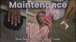 BACK TO SCHOOL MAINTENANCE VLOG ♡︎  lash hair nails more [upl. by Eegnat887]