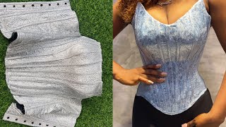 Sewing an Hourglass Overbust Corset StepbyStep Tutorial [upl. by Nnaoj155]