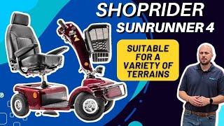 Shoprider Sunrunner 888B4 4 Wheel Mobility Scooter 2024 [upl. by Elyssa]