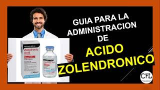 ACIDO ZOLENDRONICO 💉 Como administrarlo INFORMACION COMPLETA☑️ [upl. by Adnopoz]