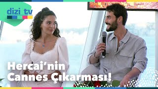 Ebru Şahin ve Akın Akınözüne Cannesda büyük ilgi 🔥 Hercai [upl. by Margarete]