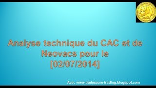 Analyse technique CAC 40 et de Neovacs  Apprendre le trading et Ichimoku [upl. by Eidob]