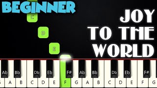 Joy To The World  BEGINNER PIANO TUTORIAL  SHEET MUSIC by Betacustic [upl. by Ayahsey398]