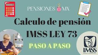 🔴CALCULA TU PENSIÓN del IMSS ley 73 paso a paso [upl. by Amolap606]