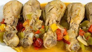 Receta de MUSLOS DE POLLO en salsa  ¡PARA PONERLE UN PISO [upl. by Oribelle139]