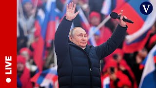 LIVE Rally in Moscows Red Square on the 10th anniversary of Russia’s annexation of Crimea [upl. by Akeihsat]