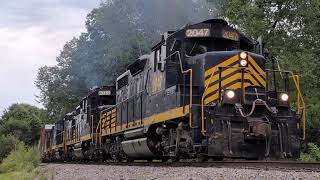 Keokuk Junction Railway Westbound through Peoria and Fulton County 9321 [upl. by Arymat986]