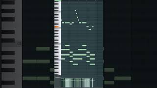 Avicii Levels melody fl studio piano roll with basic chords pianoroll midi flstudio [upl. by Artenak]