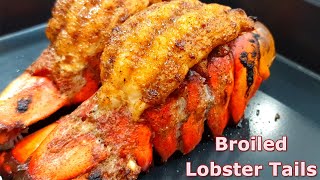 Broiled Lobster Tail Quick and Easy  How to Butterfly Lobster Tail  OvalShelf [upl. by Newmann]