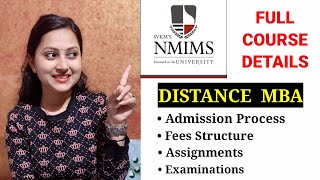 NMIMS Distance MBA  Full Admission Process  Assignment  Examination  All Details nmims mba [upl. by Neellek]