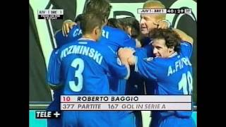 BAGGIO  against juventus 2001 [upl. by Lizzy]