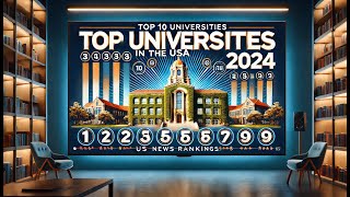 Dream Schools Unveiling Americas Elite Universities for 2024 [upl. by Nadaba]