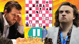 Crazy Hans Niemann vs Magnus Carlsen 968 [upl. by Ervine317]