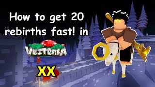 How to get 20 Rebirths in Vesteria FAST amp Why [upl. by Eugirne439]